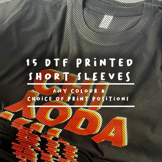 15 Full Colour Print Short Sleeve T-shirt Deal with Add-Ons
